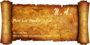 Maria Amázia névjegykártya